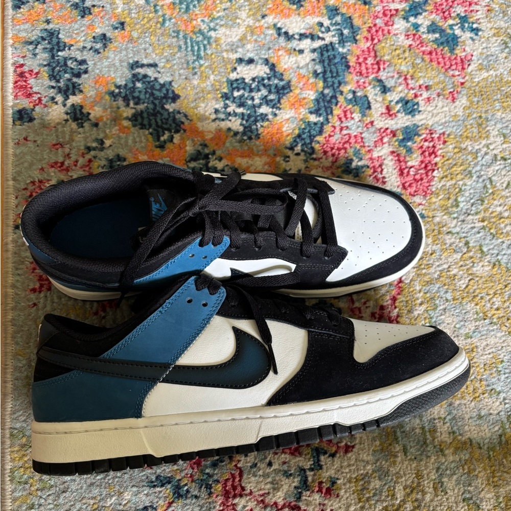 Nike Black and Blue Sneakers